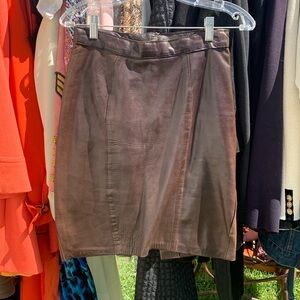 🤎Vintage Brown Leather skirt🤎